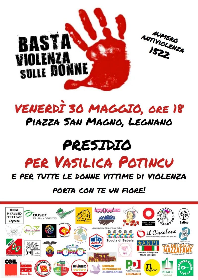 Basta violenza sulle donne - Circolo Acli Legnano (Legnano, MI)