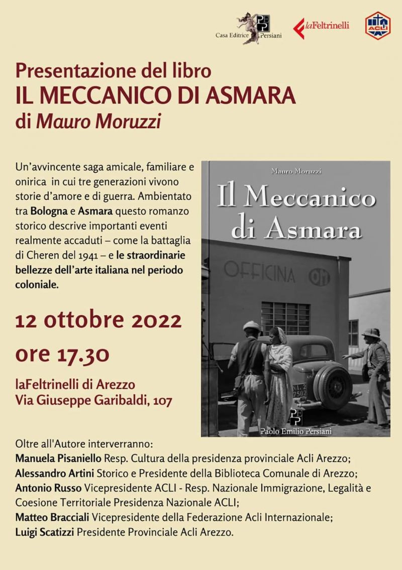 Presentazione libro &quot;Il meccanico di Asmara&quot; - Acli Arezzo (AR)