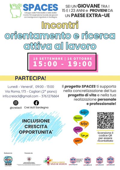 Incontri orientamento e ricerca attiva al lavoro - Cagliari - Crei Acli Cagliari (CA)