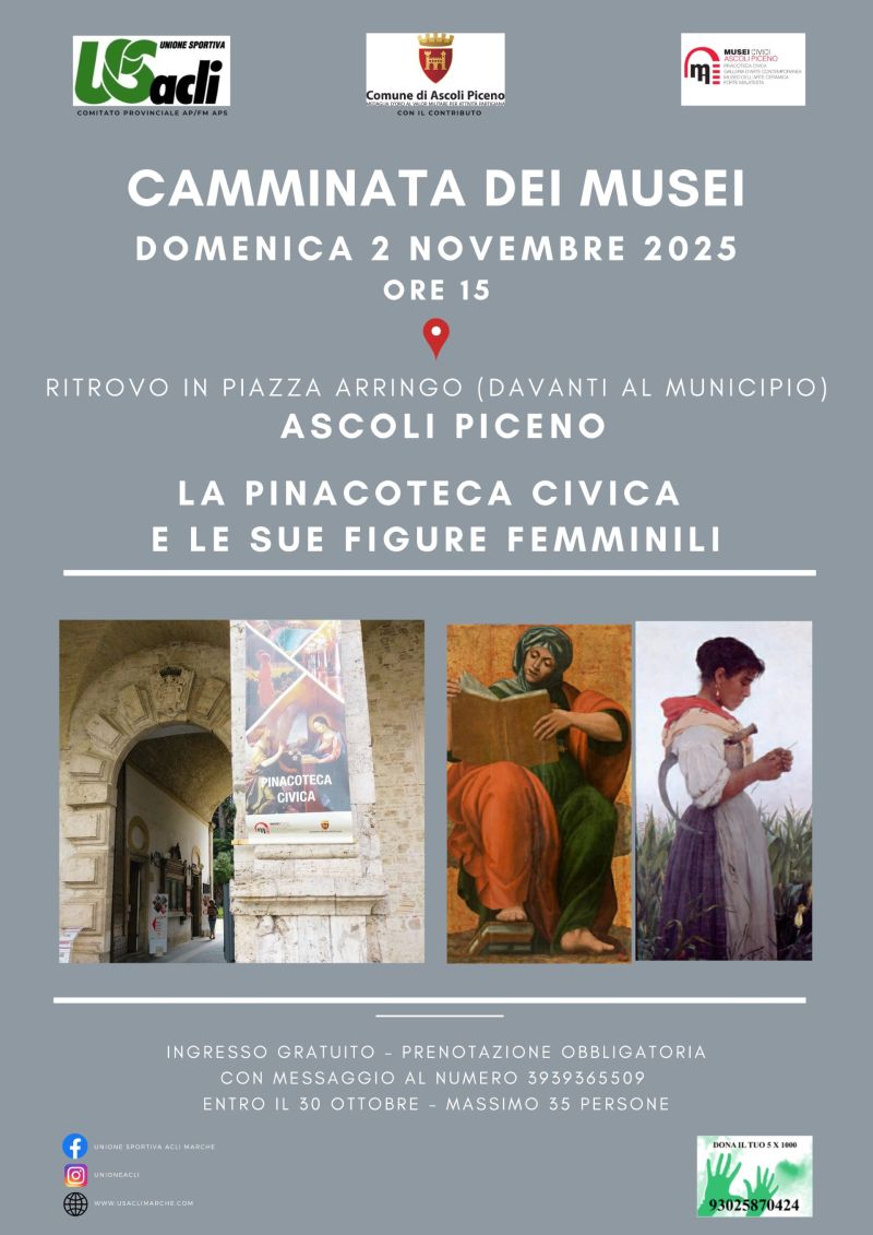 La Pinacoteca Civica e le sue figure femminili - Ascoli Piceno - US Acli Marche