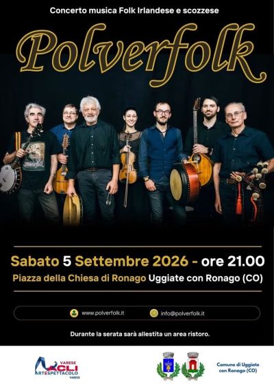 CONCERTO DI MUSICA IRLANDESE E SCOZZESE "POLVERFOLK" - ACLI ARTE E SPETTACOLO VARESE