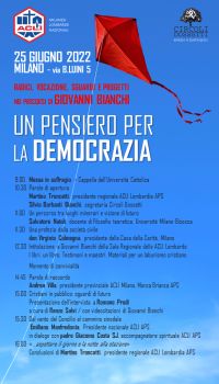 Un pensiero per la democrazia - Acli Nazionali, Acli Lombardia, Acli Milano