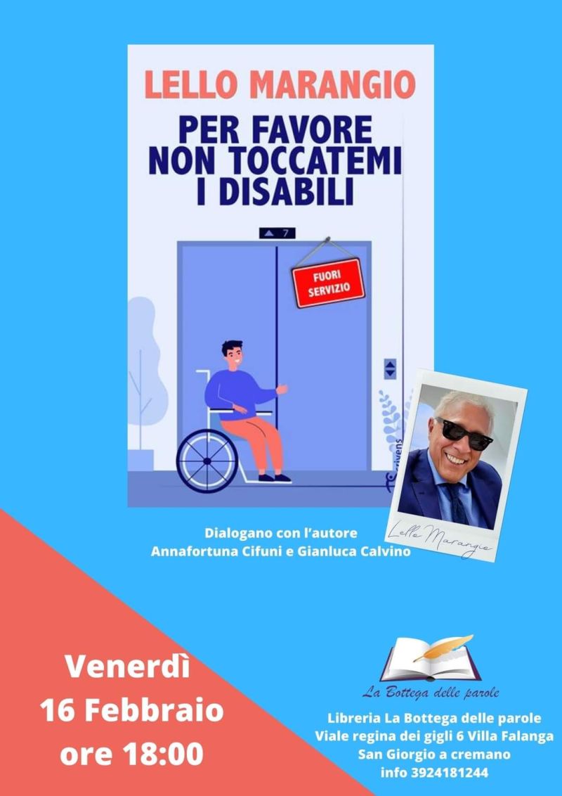 Presentazione libro "Per favore non toccatemi i disabili" - Ass. "La Bottega delle parole" aff. Acli Napoli (NA)