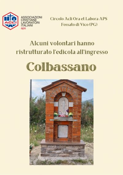 RISTRUTTURAZIONE EDICOLA COLBASSANO - CIRCOLO ACLI ORA ET LABORA FOSSATO DI VICO (PG)