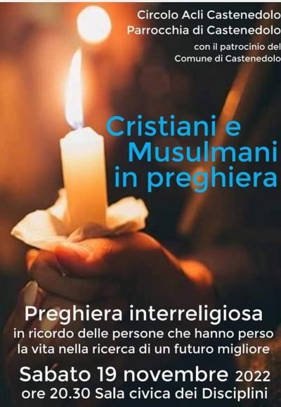 Cristiani e Musulmani in preghiera - Circolo Acli Castenedolo (BS)