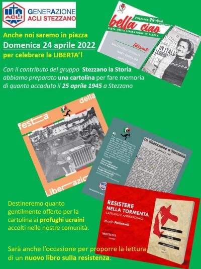 Cartolina in memoria del 25 Aprile - Circolo Acli Stezzano (BG)