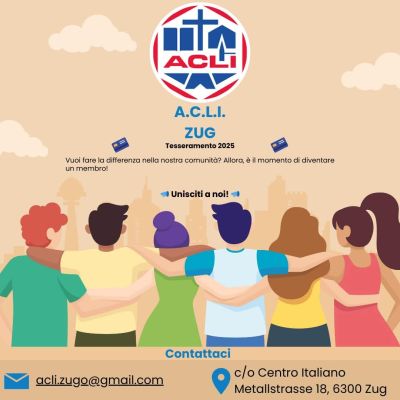 Tesseramento 2025 - Circolo Acli Zug (Svizzera)
