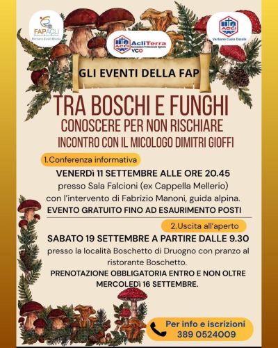 TRA BOSCHI E FUNGHI - FAP ACLI E ACLI VERBANO CUSIO OSSOLA