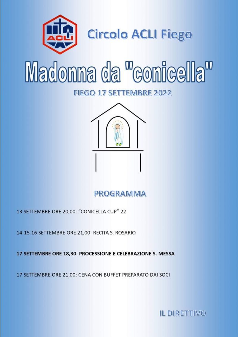 Madonna della Connicella - Circolo Acli Flego (CS)