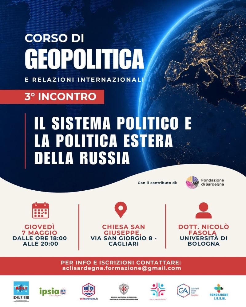 CORSO DI GEOPOLITICA E RELAZIONI INTERNAZIONALI - CAGLIARI