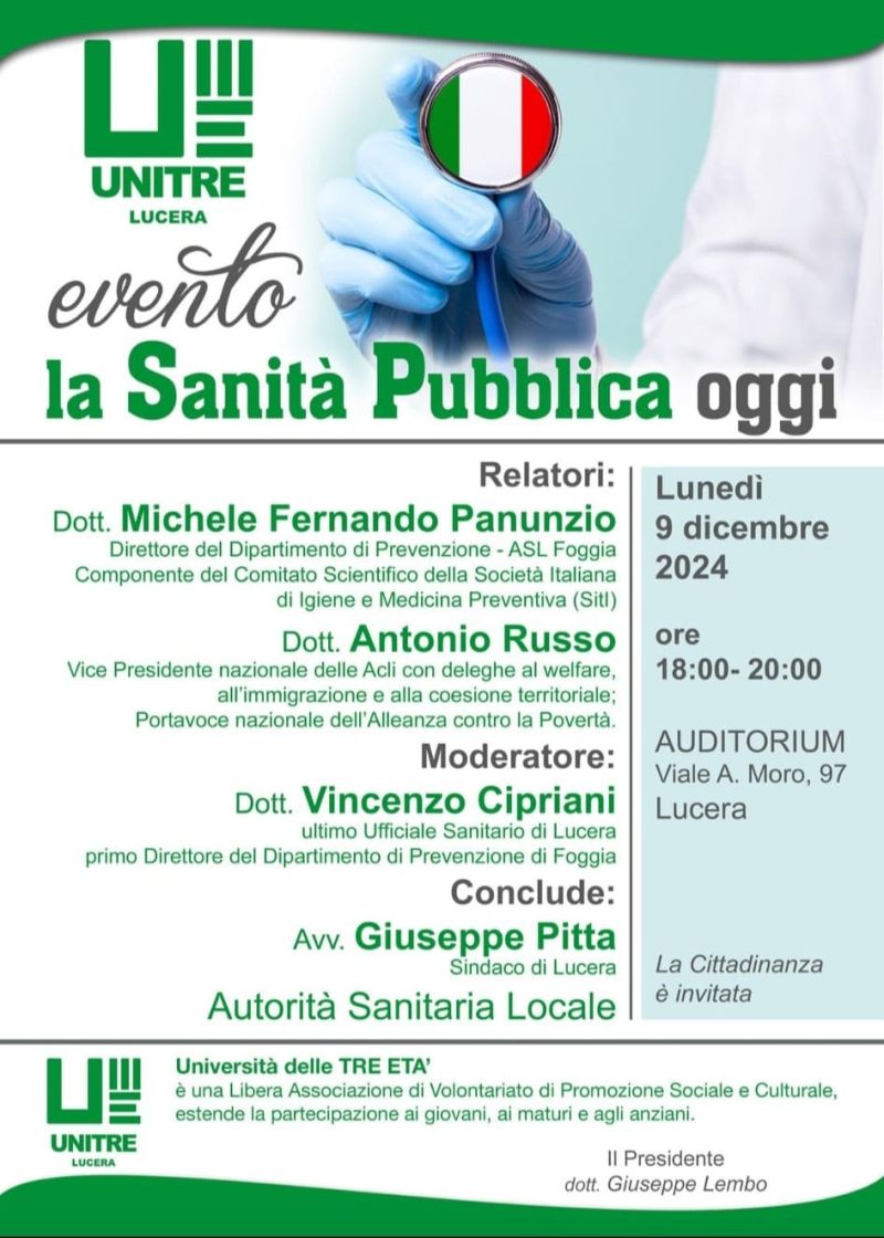 La Sanità Pubblica oggi - Acli Foggia (FG)