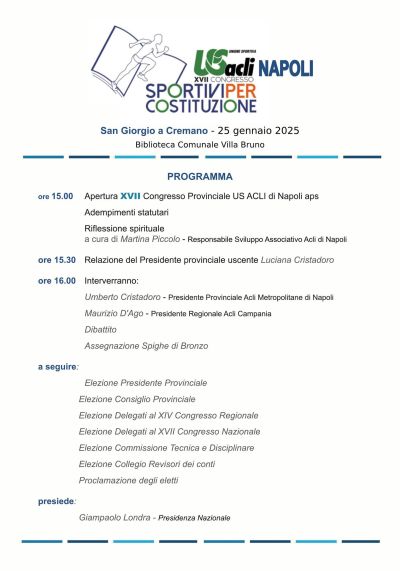 Sportivi per Costituzione - US Acli Napoli (NA)