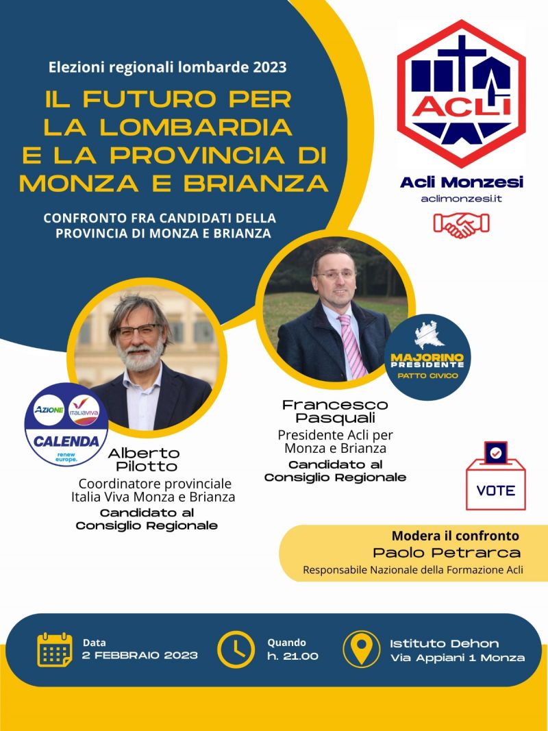 Il futuro per la Lombardia e la Provincia di Monza e Brianza - Acli Monzesi (MI)