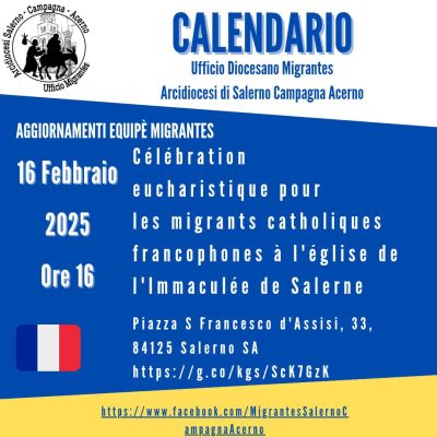 Cèlèbration eucharistique en langue française - AclI Salerno (SA)