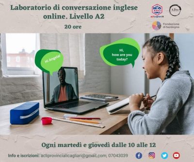 Laboratorio di conversazione inglese online. Livello A2 - Acli Cagliari (CA)