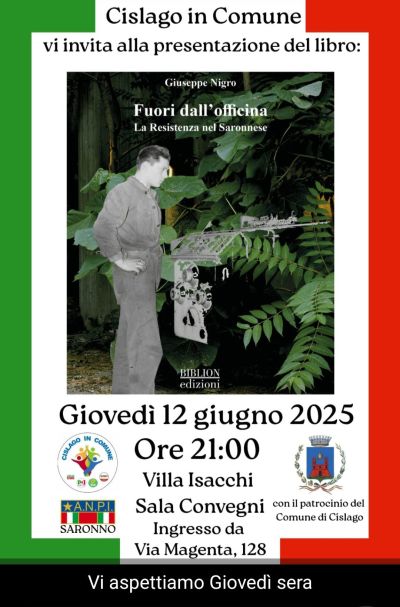 Presentazione del libro "Fuori dall'officina: La Resistenza nel Saronnese" - Cislago (VA) - Circolo Acli Cislago (VA)