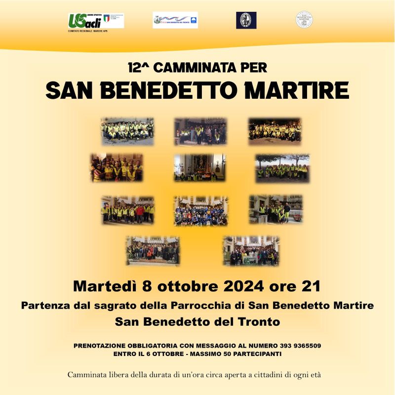 12^ Camminata per San Benedetto Martire - US Acli Marche