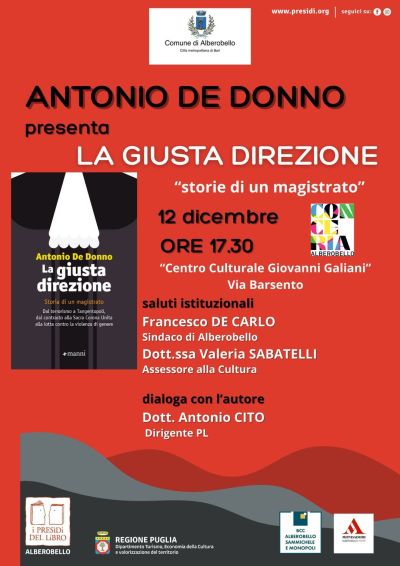 Presentazione libro "La giusta direzione" - Alberobello (BA) - Acli Brindisi (BR)
