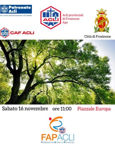 Un albero in ricordo di tutte le vittime della pandemia - Acli Frosinone (FR)