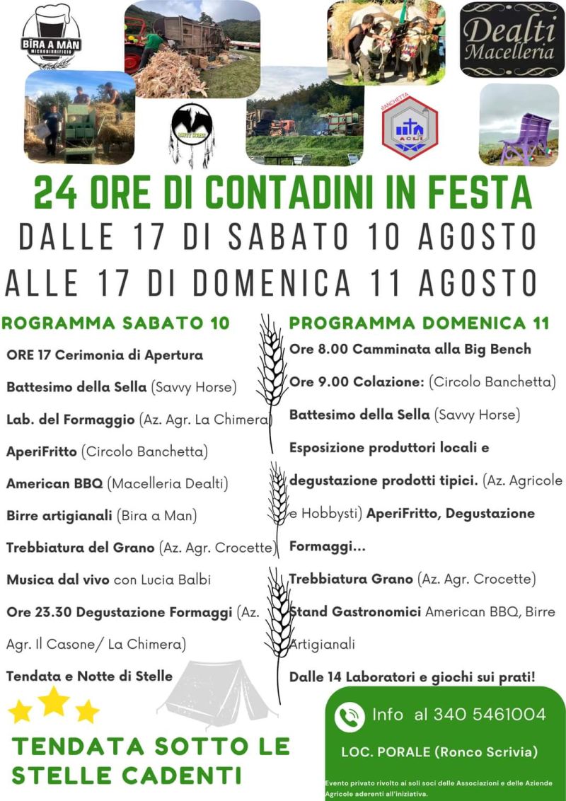 24 ore di contadini in festa - Circolo Acli Banchetta (GE)