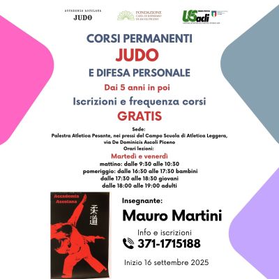 Corsi Permanenti Judo e Difesa Personale - Ascoli Piceno - US Acli Marche