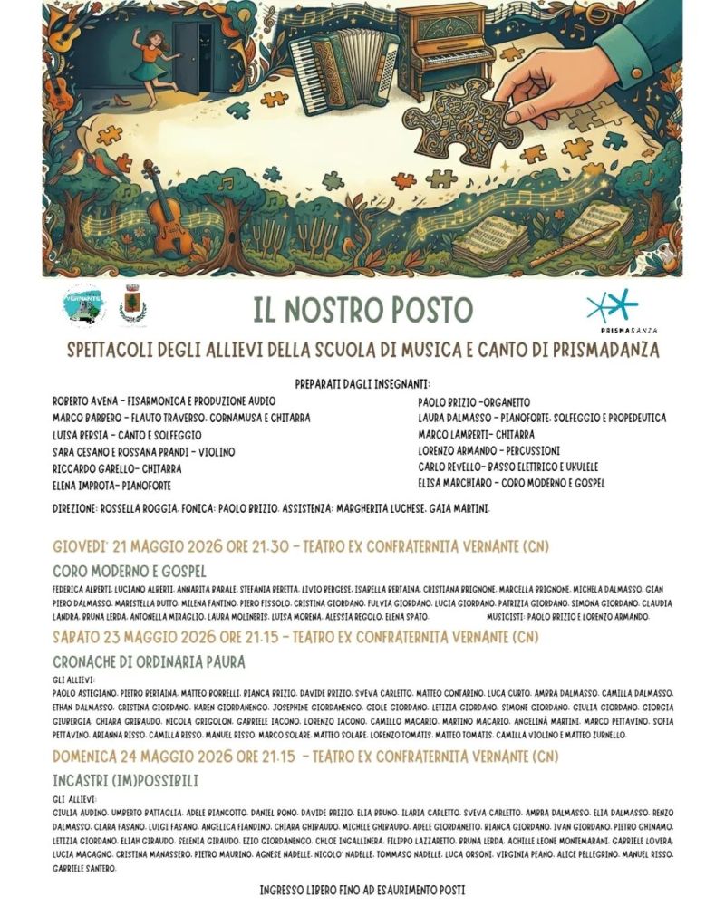 IL NOSTRO POSTO - SPETTACOLI - VERNANTE (CN)