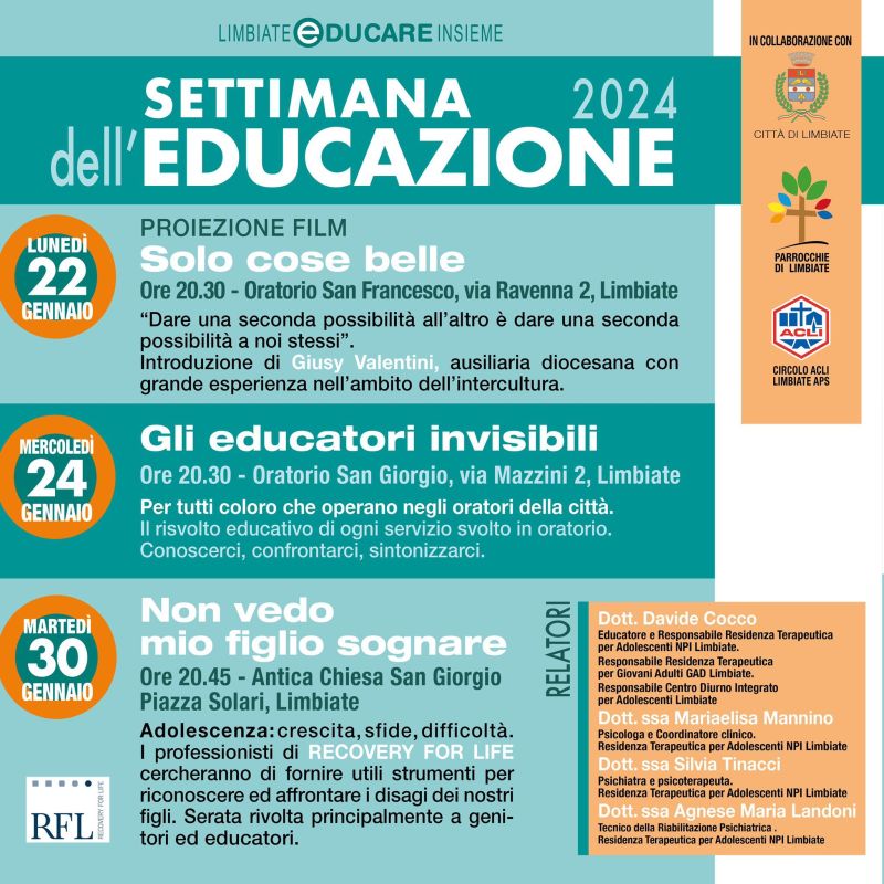 Gli educatori invisibili - Circolo Acli Limbiate (MI)