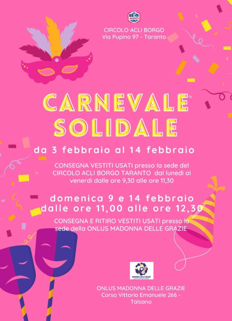 Carnevale Solidale - Circolo Acli Borgo (TA)