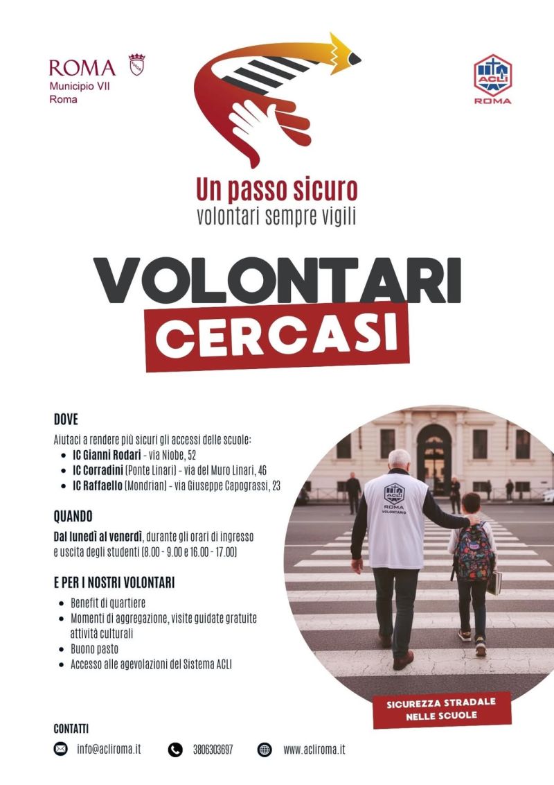 Un paso sicuro: Cercasi volontari - Roma - Acli Roma (RM)