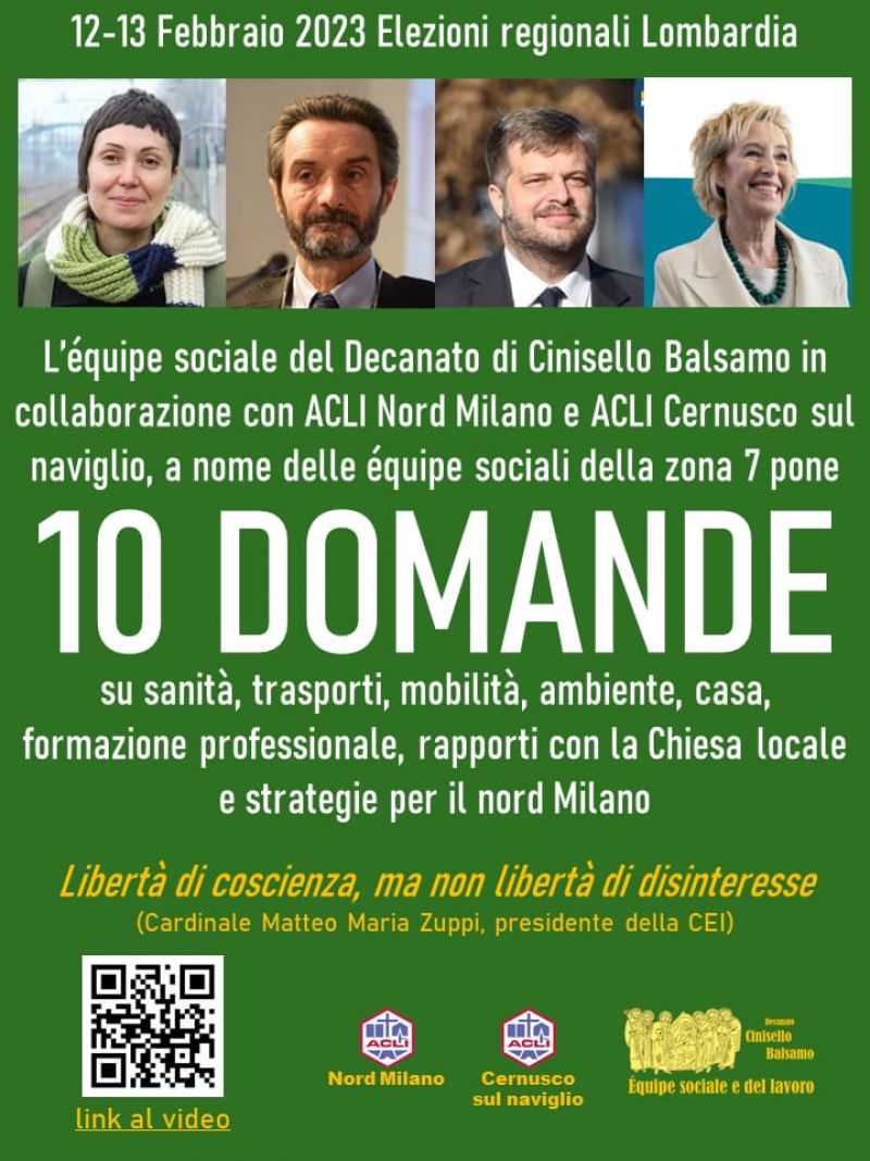 10 domande - Acli Nord Milano e Circolo Acli Cernusco sul Naviglio (MI)