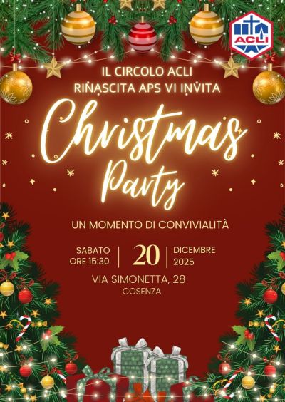 Christmas Party - Cosenza - Circolo Acli Rinascita (CS)