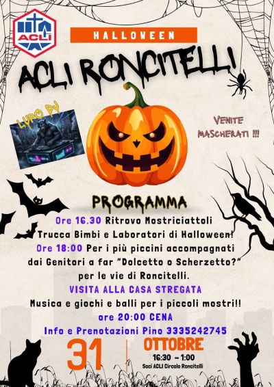 Halloween - Roncitelli (AN) - Circolo Acli Roncitelli (AN)