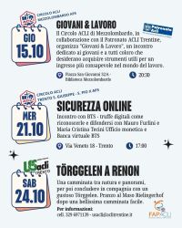 PROGRAMMA ACLI TRENTINE OTTOBRE - TÖRGGELEN A RENON - TRENTO (TN) - US ACLI TRENTO (TN) - FAP ACLI TRENTO (TN)