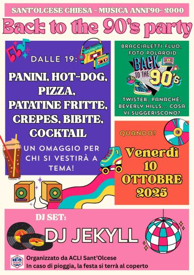 Back to the 90s party - Sant'Olcese (GE) - Circolo Acli Sant'Olcese (GE)