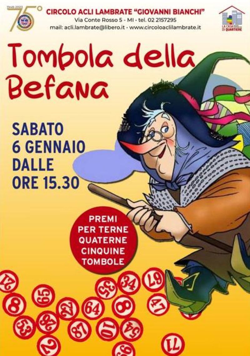 Tombola della Befana - Circolo Acli Lambrate (MI)