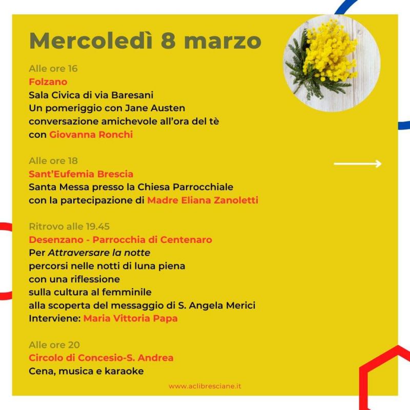 Attività per l'8 Marzo - Acli Bresciane (BS)