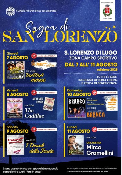 Sagra di San Lorenzo - Lugo (RA) - Circolo Acli Don Bosco (RA)