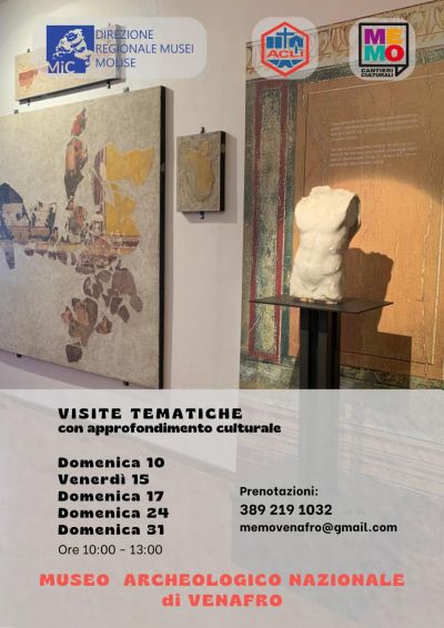 Visite tematiche con approfondimento culturale - Venafro (IS) - Me.Mo Cantieri Culturali aff. Acli Molise