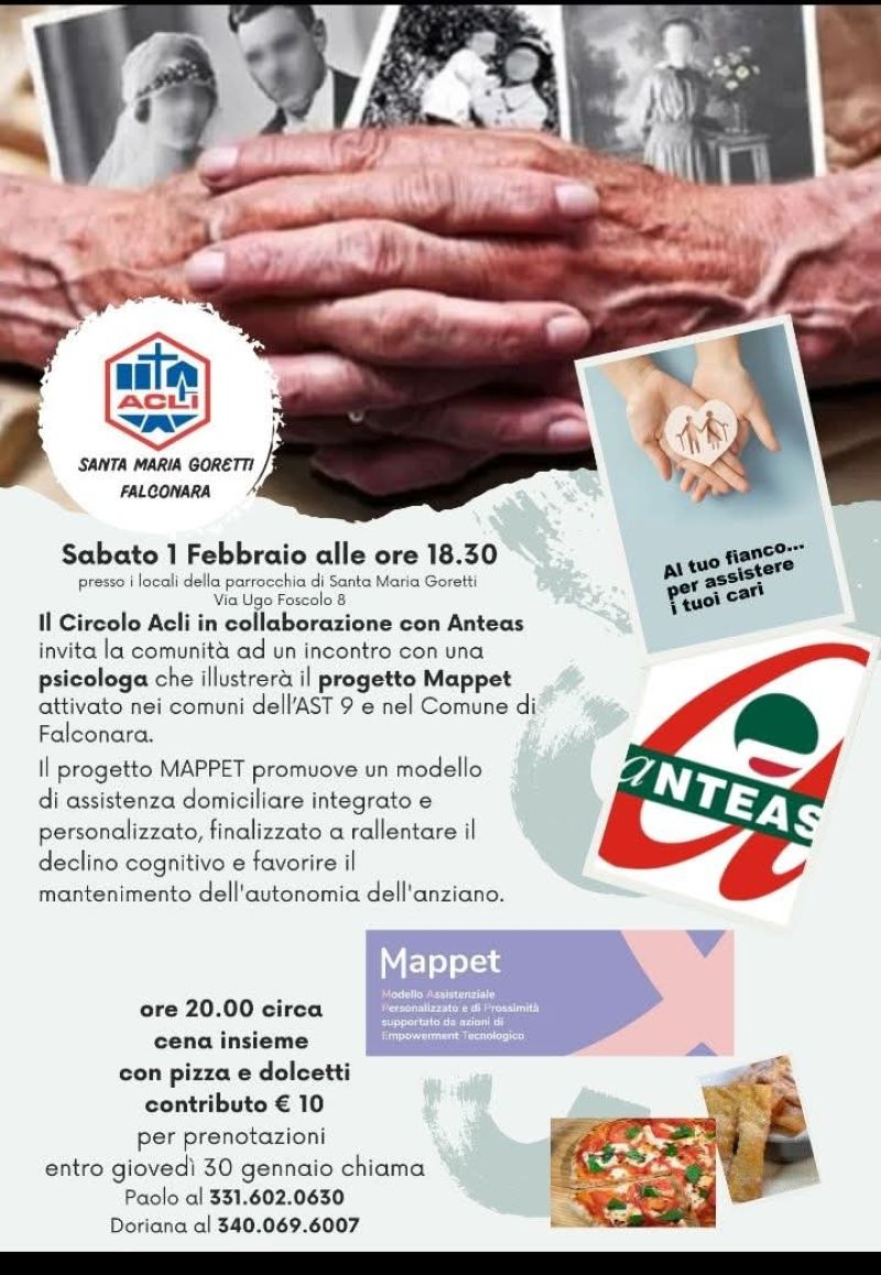 Presentazione del progetto Mappet - Circolo Acli Falconara (AN)