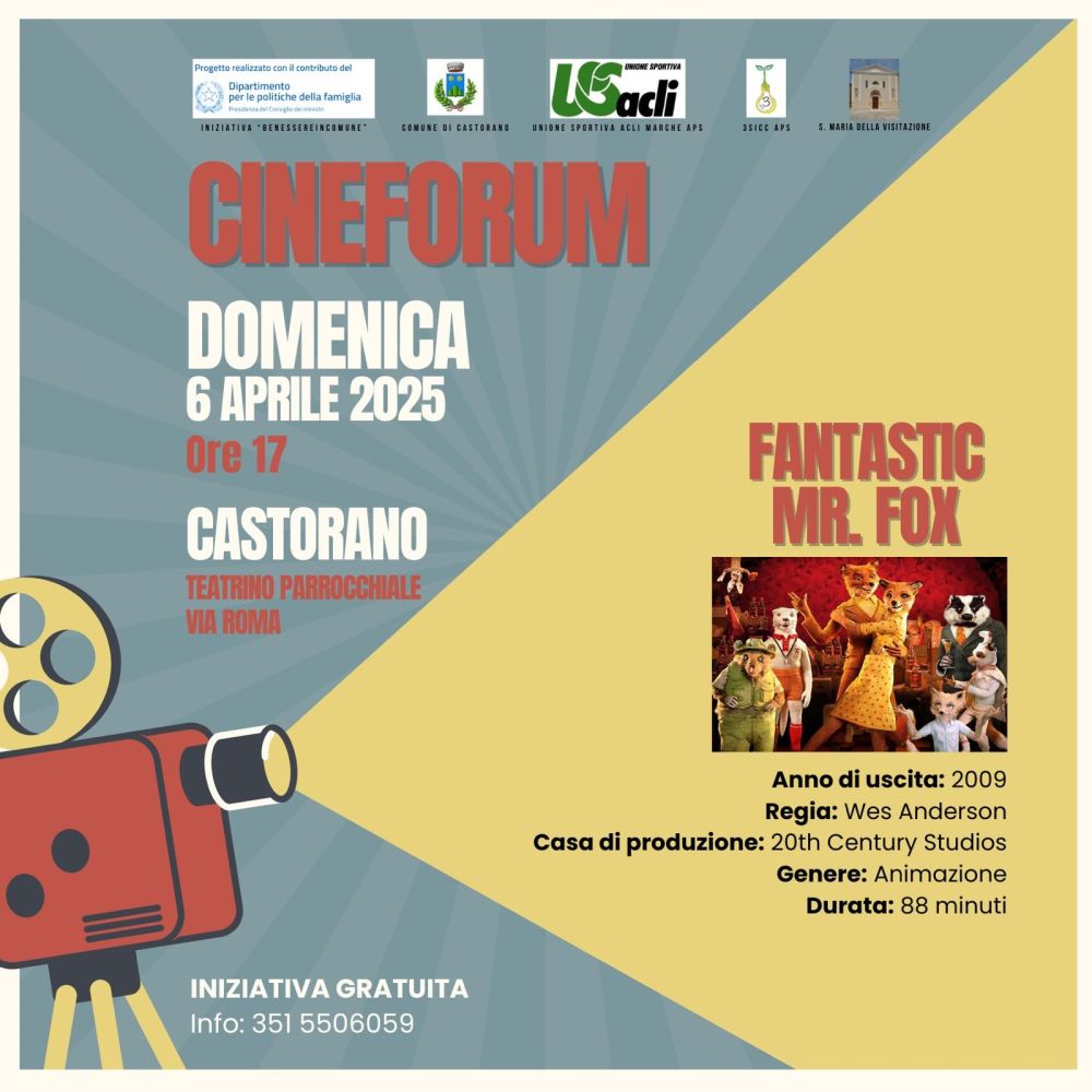 Cineforum "Fantastic Mr. Fox" - US Acli Marche