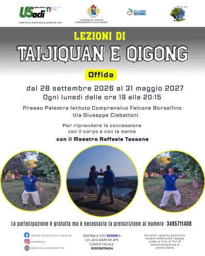 LEZIONI DI TAIJIQUAN E QIGONG - OFFIDA (AP) - US ACLI MARCHE