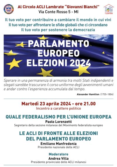 Quale federalismo per l&#039;Unione Europea - Circolo Acli Lambrate (MI)