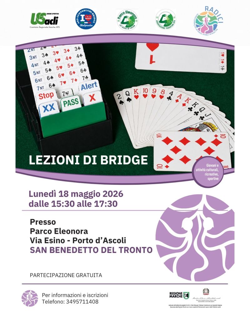 LEZIONI DI BRIDGE - SAN BENEDETTO DEL TRONTO (AP)
