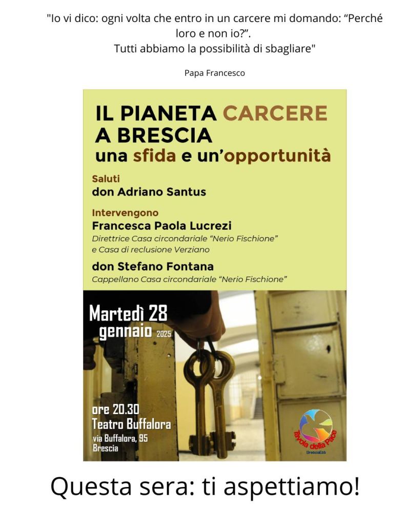 Il pianeta carcere a Brescia: Una sfida e un'opportunità - Acli Brescia (BS)