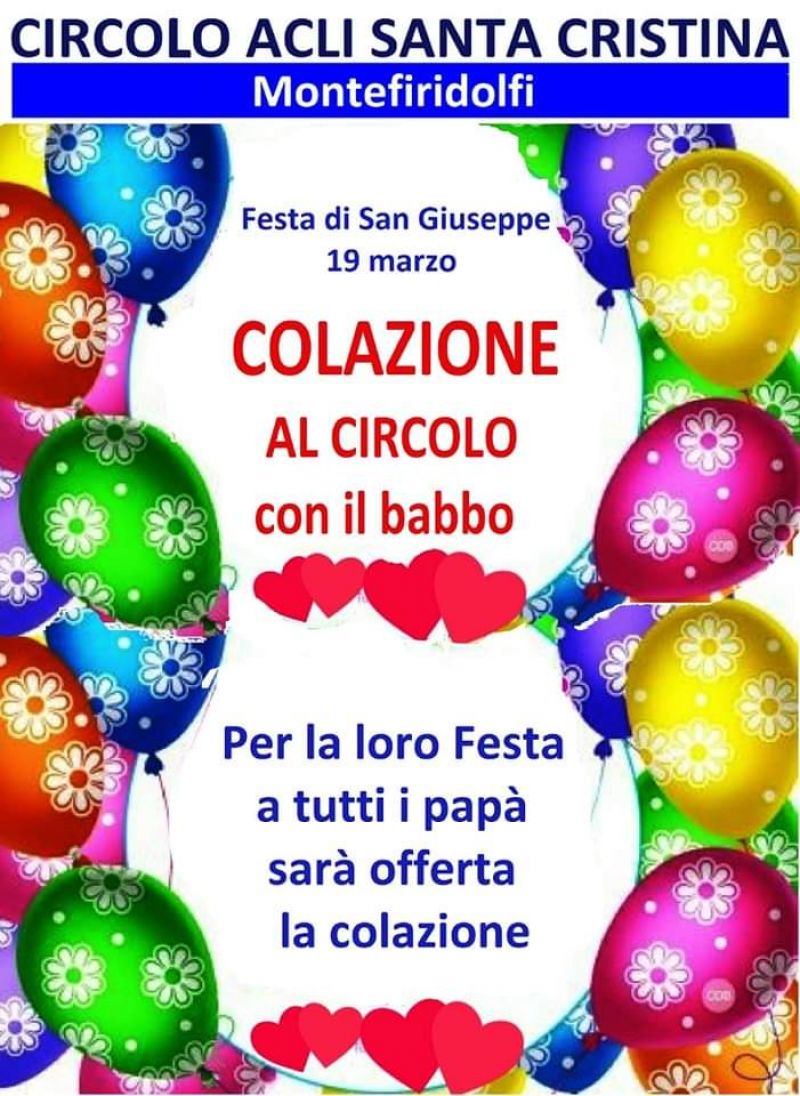 Colazione al Circolo con il babbo - Circolo Acli Montefiridolfi (FI)