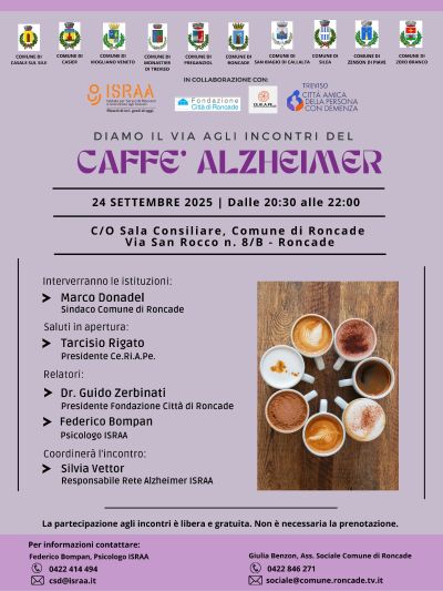 Diamo il via agli incontri del Caffè Alzheimer - Roncade (TV) - Circolo Acli Roncade (TV)