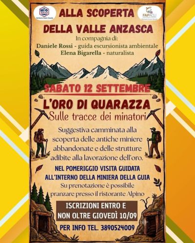 ALLA SCOPERTA DELLA VALLE ANZASCA - ACLI E FAP VERBANO CUSIO OSSOLA (VCO)