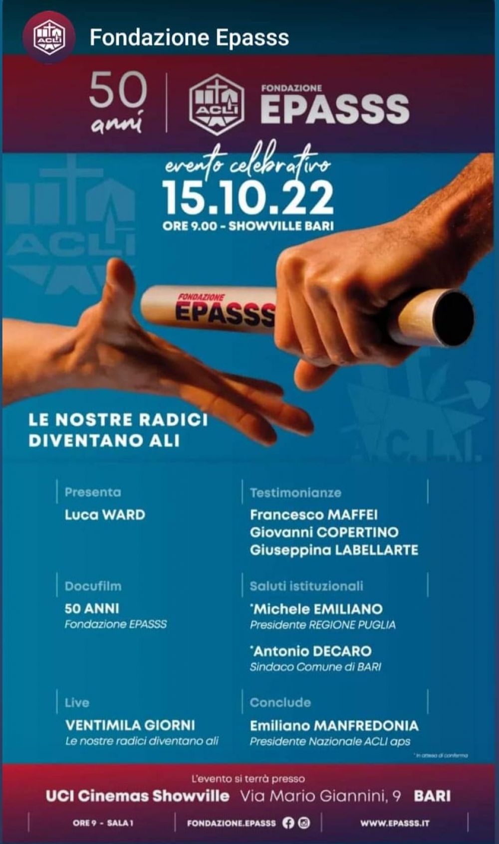 50 Anni Fondazione Epass - Fondazione Epass (BA)