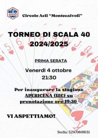 Torneo di Scala 40 - Circolo Acli Montecalvoli (PI)