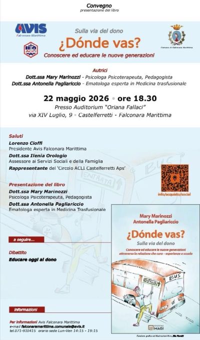 PRESENTAZIONE DEL LIBRO "DONDE VAS? SULLA VIA DEL DONO" - CASTELFERRETTI FALCONARA MARITTIMA (AN)